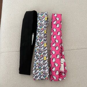 HELLO KITTY SET OF THREE HEADBANDS KNIT